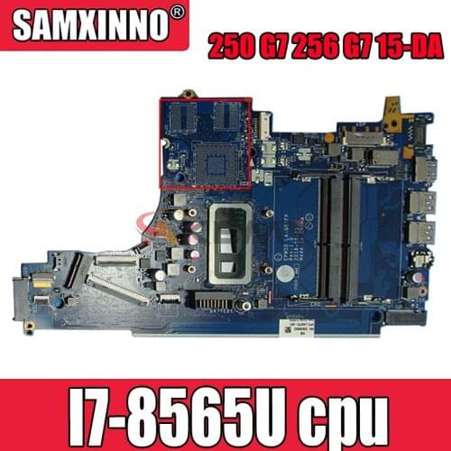 L49976-601 L49976-501 -001 For HP 250 G7 256 G7 15-DA Laptop Motherboard EPW50 LA-G07FP W / SREJP I7-8565U 100% tested work