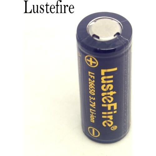 Lustefire LF 5500mAh 3.7V 26650 Rechargeable Battery Li-ion Lithium Battery with Protected PCB for LED Flashlight