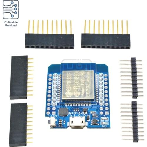 For Wemos MINI D1 ESP32 WiFi Development Board CP2104 Micro USB With Pins for NodeMCU Lua IOT