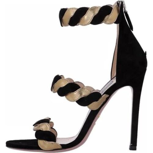 Moraima Snc Woman Sandal 2019 Summer Open Toe Sexy high Heel Shoes Ankle Strap Summer Gladiator Sandals Mixed Colors Shoes