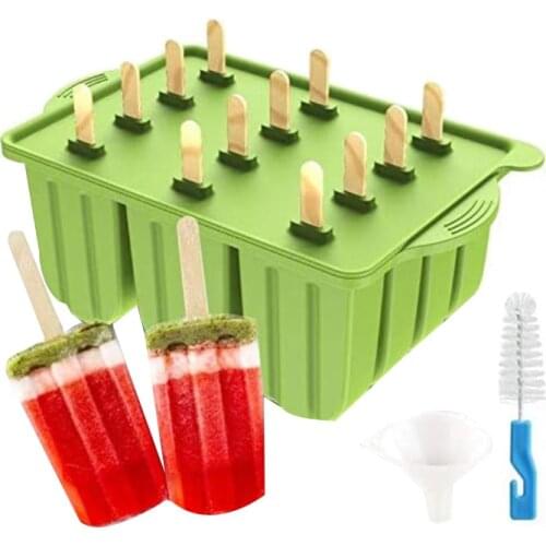 Silicone Popsicle Mold,Frozen Popsicle Mold Maker for Popsicle Ice Cream DIY,with 50PCS Popsicle Sticks Popsicle Bags