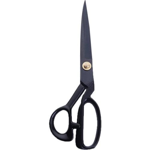 12Inch Black High Quility Stainless Steel Sewing Scissors Sharp Fabric Leather Cutting Tool Sewing Embroidery Scissors Crafts