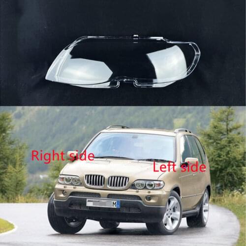 Car Headlight Lens For BMW X5 E53 2004 2005 2006 Headlamp Cover Car Replacement Front Auto Shell Cover