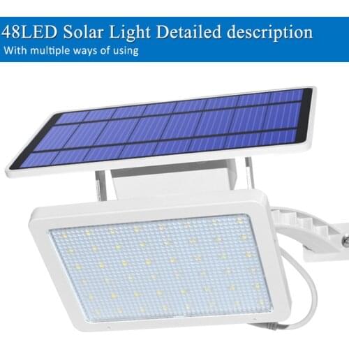 Solar Power Light 48 Leds Porch Lights Dusk To Dawn Outdoor Lights Motion Sensor Night Emergency Lamp Waterproof Energy saving