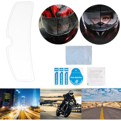 Universal Motorcycle Helmet Clear Rainproof Film Anti Rain Patch Screen for K3 K4 AX8 LS2 HJC MT Helmets Motorbike Accessories
