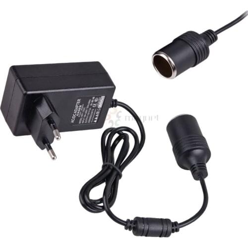 High Quality AC 110-240 to 12 Volt 12V 2A Car Charger 24W Car Cigarette Lighter Socket Power Adapter EU US UK plug available