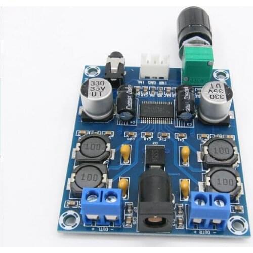 XH-M569 TPA3116D2 two chip dual channel preamplifier 150W x 2 high power digital amplifier board 2018