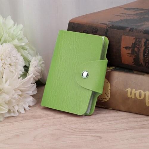 Y166 Women Men Pocket 24 Cards ID Credit Card Holder Case Purse Business Wallet