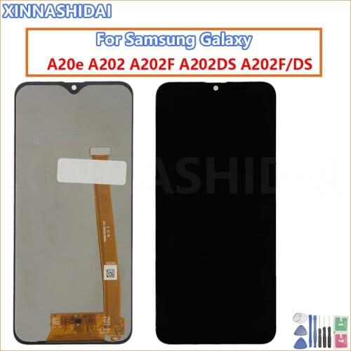 For Samsung Galaxy A20e LCD Display Touch Screen Digitizer Assembly A202 A202F Replace For SAMSUNG A20e LCD Screen