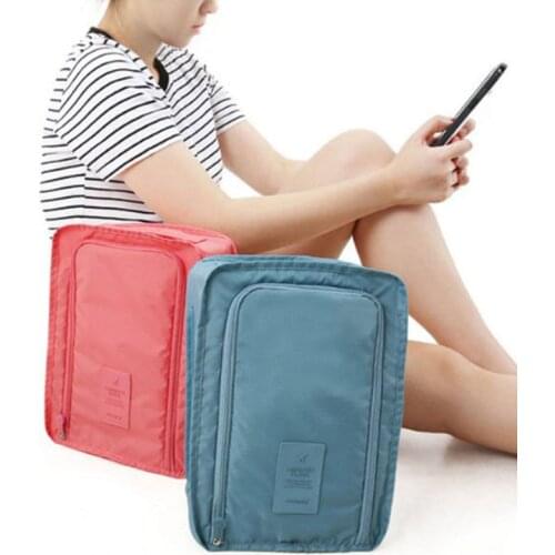 1pcs Multifunction Portable Foldable Waterproof Travel Storage Bags Shoe Bags High Capacity Solid Color Sort Save Space