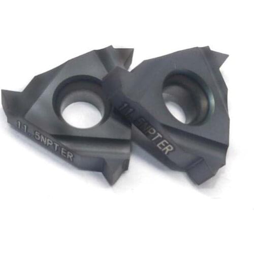 16ER 11.5NPT 20PCS Indexable Tungsten Carbide Threading Lathe Inserts for Threaded Lathe Holder 16ER 11.5NPT LDA tool holders