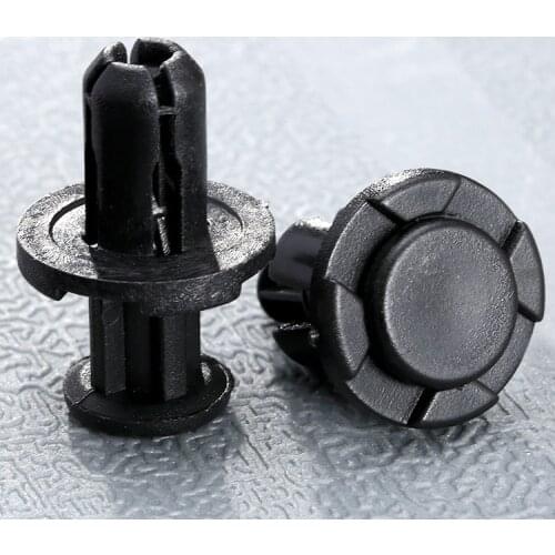 50Pcs Car Fastener Black Nylon Push-Type Engine Cover Car Rivet Clips fits for Subaru Impreza Forester 909140007 10mm Hole