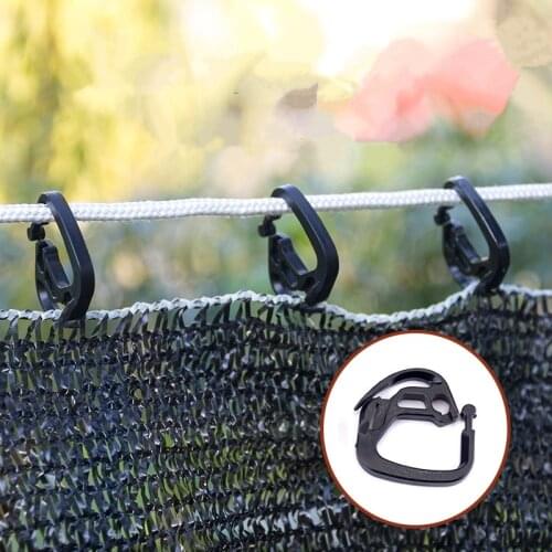 50pcs! Sunshade net Hook Garden Courtyard Shading Net Fixed Hook Holder for Poultry Aquaculture Fence Agriculture Greenhouse