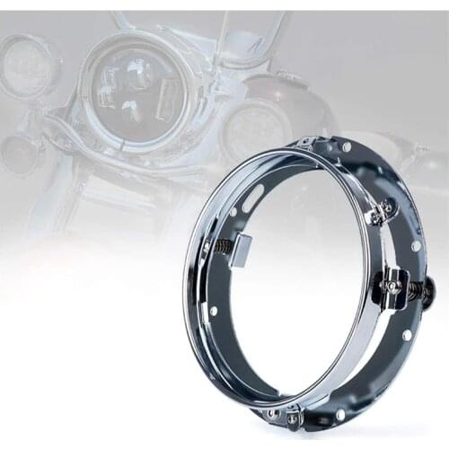 7'' Round LED Headlight Ring Mount Bracket for Harley Davidson Headlamp Mounting Clamp Holder For Jeep Wrangler JK TJ Motorcycle