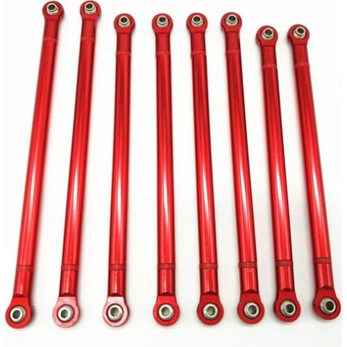 8pcs/lot Aluminum Alloy Link Rod 313MM Wheelbase for 1/10 RC Car Crawler Axial SCX10 16pcs Ball head