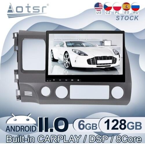 Android 11 For Honda CIVIC 2006 - 2011 Car Radio GPS Navigation Multimedia Video Player Stereo Audio Head Unit