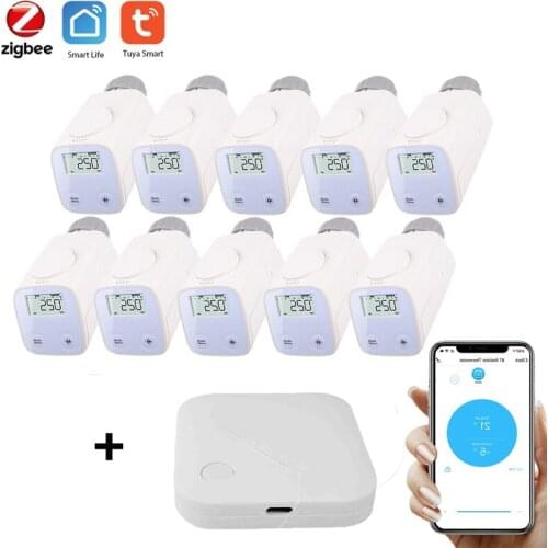Zigbee Wireless Smart Home Radiator Smart Temperature Control Valve Smart Life Tuya Automation Compatible With Alexa Google Home