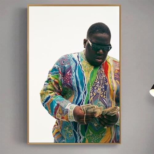 Biggie Smalls The Notorious B.I.G. Hip-Hop Music Canvas Painting Art On Wall Decor Poster And Prints Portrait Picture Decoration