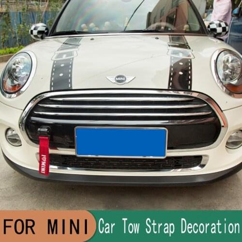 Towing Rope Trailer Tow Rope Car Tow Strap Bumper Trailer For MINI Cooper R50 R53 R55 R56 R57 R58 R59 R60 R61 F54 F55 F56 F60