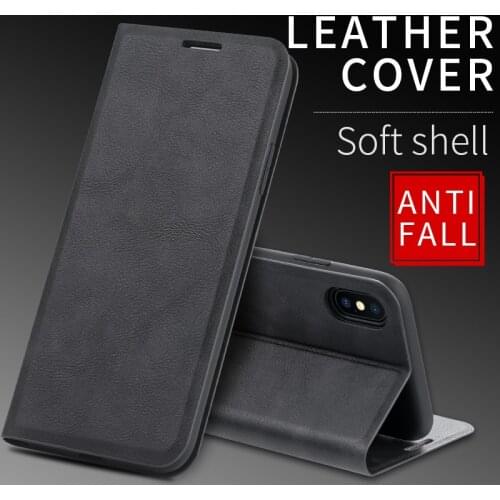 Magnetic Leather Flip Wallet Cover For iPhone 6 6s 7 8 Plus X XR Case For iPhone 11 Pro XS Max Card Holder Stand Cover
