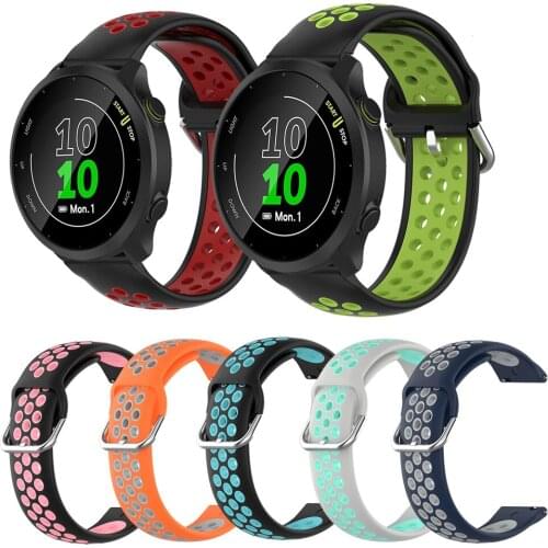 Breathable Silicone Sport Strap for Garmin Forerunner 55 Watch Band Quick Release Bracelet Wristband Smartwatch Accessories