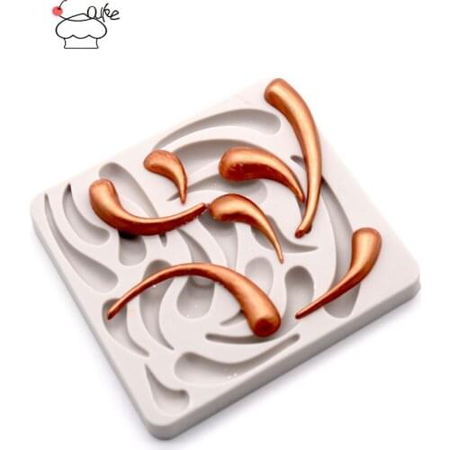 Aouke Classical pattern Decorating Molds Cake Silicone Mold Sugarpaste Candy Chocolate Gumpaste Clay Mould J140