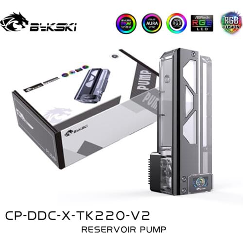 Bykski DDC Combo Pump + Reservoir Combo With Digital Display Maximum Flow Lift 6 Meters 600L/H Cylinder Water Tank Total Length