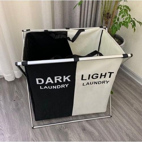 Square storage bucket large fabric laundry basket foldable laundry basket assembly portable laundry basket