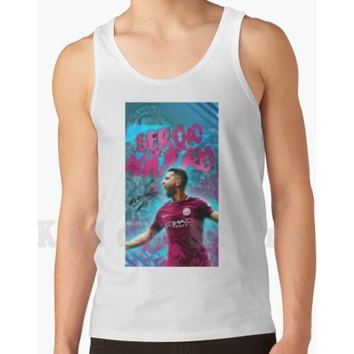 Sergio Agüero Tank Tops Vest Sleeveless Sergio Agüero Agüero Match Goal Football Soccer