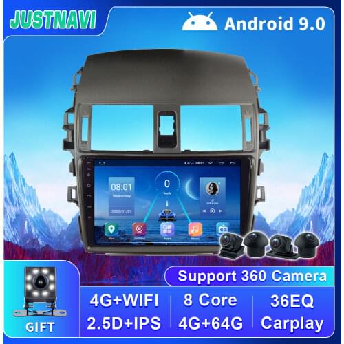 4G 64G Newest DSP Car DVD Radio Multimedia Video Player For Toyota Corolla E140 E150 2006-2013 Navigation GPS WIFI Map No DVD 9"