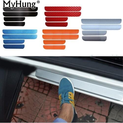 Door Sill Scuff Car Door Plate Car Stickers For Volkswagen VW Golf 6 MK6 2009-2013 Car styling Carbon fiber Car Accessories New