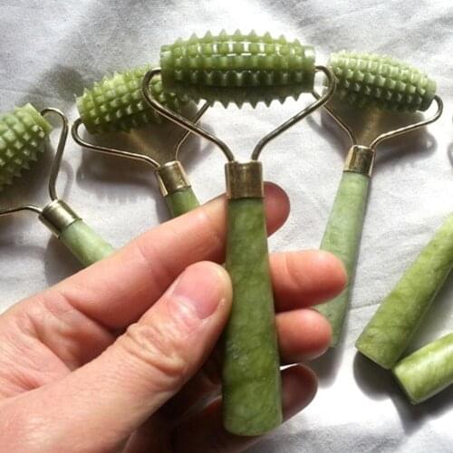 Anti Aging Artificial Jade Facial Massage Roller Thin Face Massage Stick Roller Lift Tool Skin Relaxation Facial Beauty Tool