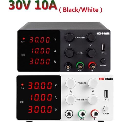 30V10A Adjustable Laboratory Power Supply 4-bit Display DC Power Supply Charging Repair Switch High-precision Voltage Regulator