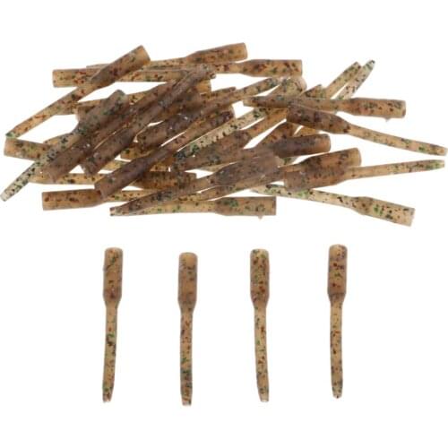 30pcs/pack 30mm Anti-tangle Sleeves Rubber Line Aligner Sleeves Carp Fishing Rigs Fishing Tools