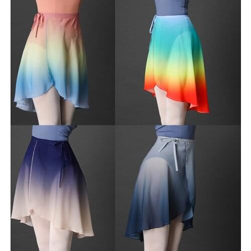 Fairy Ballet Skirt Female Chiffon Skirt Stage Costume Ballerina Outfit Classical Dancewear Sheer Lyrical Dancer Outfit JL3511