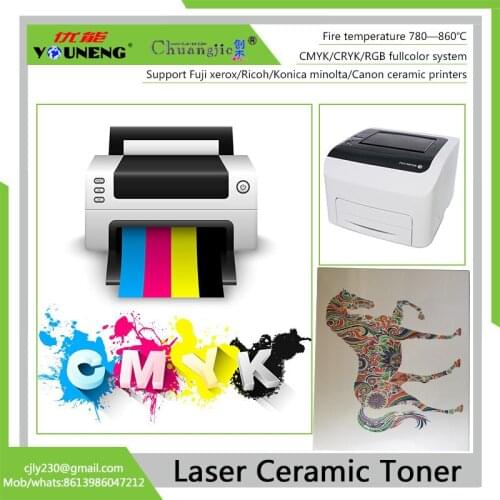 Compatible ceramic toner powder for Ricoh spc430 spc440 2500 High temperature Vitrotype ceramic powder ,CMYK 100g/color 400g/lot