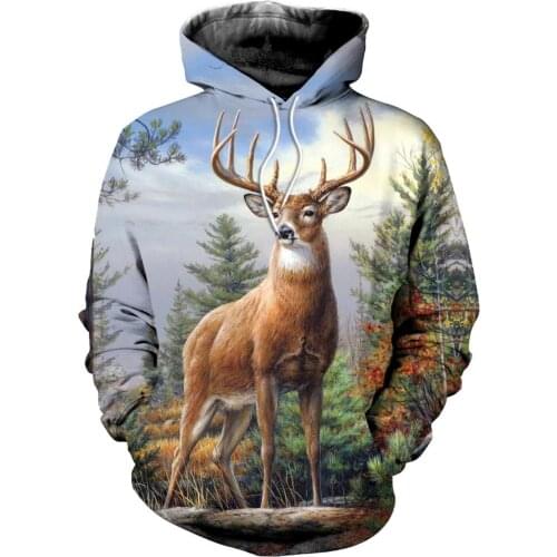 Harajuku Streetwear Pullover Animal Lion 3D Printed Fashion Mens Hoodie Autumn Sweatshirt Unisex Casual Jacket Tracksuit Male