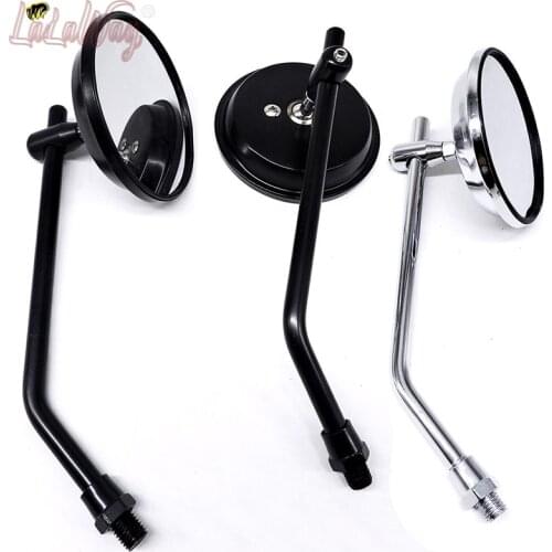 10mm 8mm Universal Motorcycle Side Mirror Rear View Convex Mirrors Black Retrovisor Moto For BMW R1200GS S1000XR S1000R G310