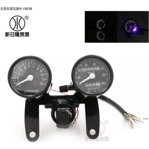 Universal Digital LED LCD Odometer Tachometer Speedometer Fuel Gauge ATV 12V