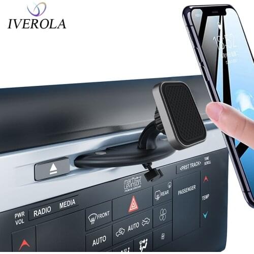 Univerola Magnetic Car phone holder Universal CD Slot Mount Cradle Holder 360 rotation Holder Support for iPhone 11/Samsung