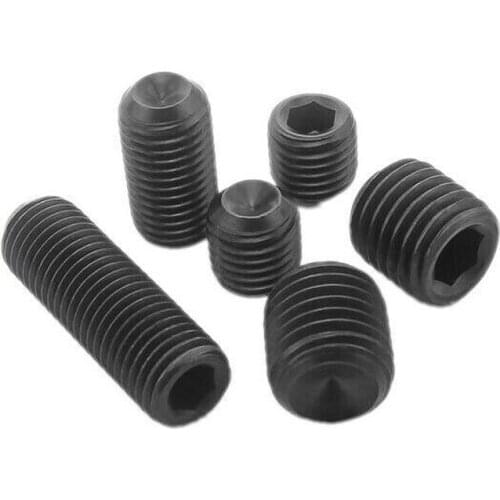 M6 M8 M10 M12 Grade 12.9 hexagon socket concave end set screws / headless screws