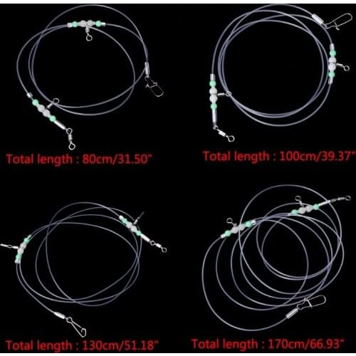 1 Group Fishing Tackle Line Swivels Night Luminous Beads Pins Rolling Connector