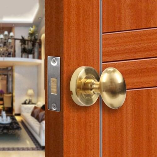 1set Zinc alloy Door Lock egg-shaped Oval Door Handle Home Hotel Interior Bedroom Bathroom Security Lock Hardware Accessories