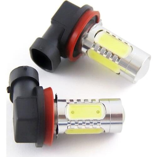 1pcs Car Fog Headlight Light Quality Goods 7.5W 9005 HB3 COB Chip with Lens 9006 HB4 H11 Super Bright LED Beam Lamp Headlight