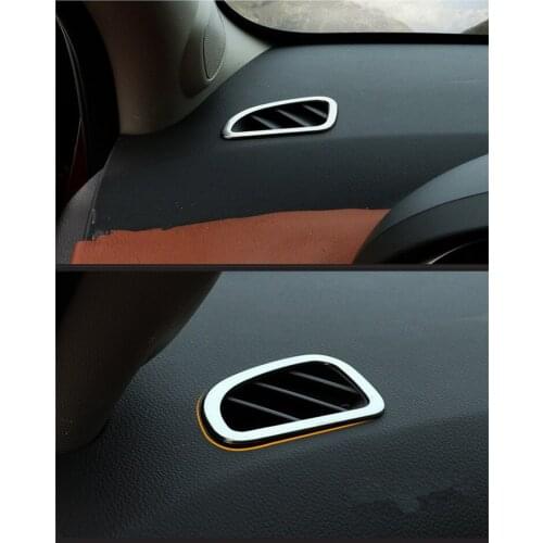 FUNDUOO For Chevrolet CRUZE 2009 - 2013 2pcs Stainless Steel Car Interior Air Conditioning Vent Outlet Output Trim Cover