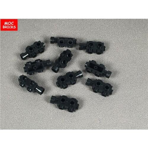 20pcs/lot Black Brick, Modified 1 x 2 x 2/3 with Studs on Sides fit with 4595 Building Blocks Figure DIY Toys Dolls kids gifts
