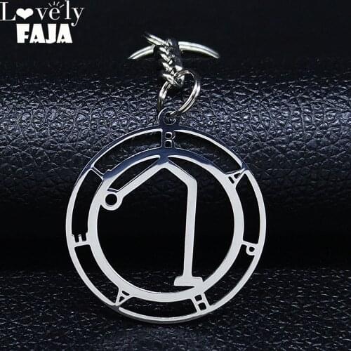 2021 Archangel Raphael Stainless Steel Kyring Angel Bow Uriel Sigil Amulet seal of God Pin Keyrings Jewelry llavero K77779B