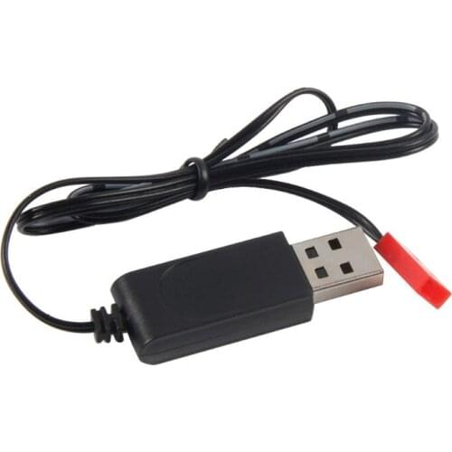 3.7V 500mA For Lipo Lithium Battery USB Cable Charger Red Female Head JST Plug