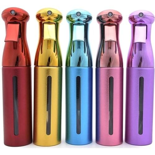 300ML Electroplating Hairdressing Spray Bottle Salon Haircut High Pressure Continuous Sprayer Beauty Water Bottle Styling Tools