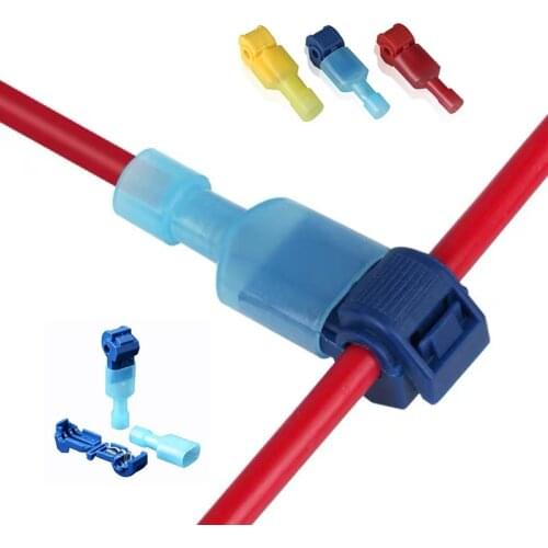 50pcs (25ss) Watertight Cable Connector Quick Electrical Connector Cold Terminal Locking Wire Connector Terminals Pressure